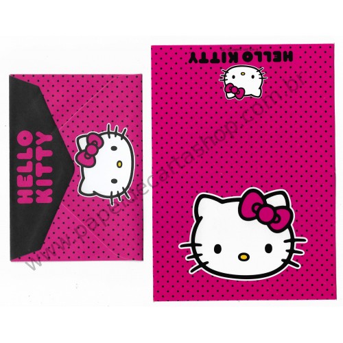 Ano 2011. Notecard Cartão Hello Kitty Pink3 - Sanrio