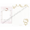 Ano 2015. Conjunto de Papel de Carta Hello Kitty House Bangkok Sanrio