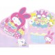 Ano 2012. Conjunto de Papel de Carta Hello Kitty Colorful Bunny Dupla Sanrio