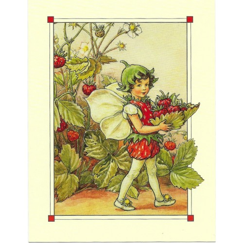 PPostal Antigo Importado The Strawberry Fairy - Cicely