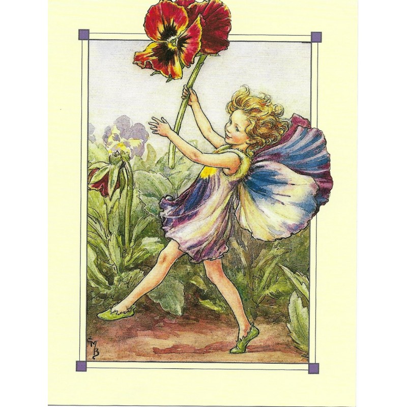 Postal Antigo Importado The Pansy Fairy - Cicely