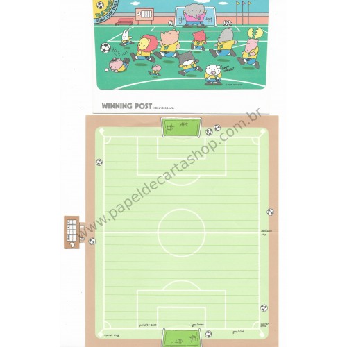 Conjunto de Papel de Carta Vintage Winning Post KOKUYO JAPAN