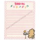 Papel de Carta AVULSO Antigo (Vintage) Pinny-Mu Pink San-X