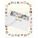 Conjunto de Papel de Carta Vintage Nyan 2 Town Grey YÜKARI JAPAN
