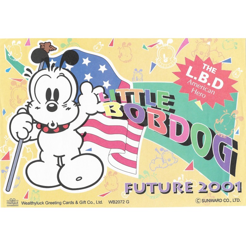 Papel de Carta AVULSO Antigo (Vintage) Little Bobdog American Hero Wealthyluck Sunward