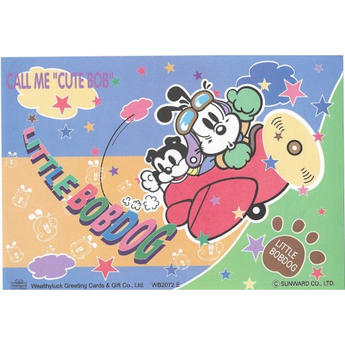 Papel de Carta Antigo Little Bobdog Airplane