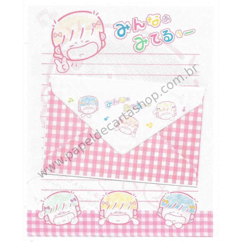 Conjunto de Papel de Carta Antigo (Vintage) V - Midori Japan