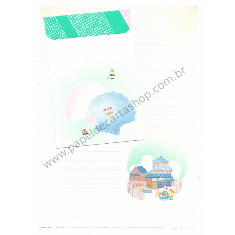 Conjunto de Papel de Carta Antigo (Vintage) Japan - San-X