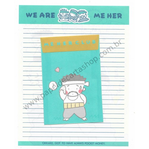 Conjunto de Papel de Carta Antigo (Vintage) Meher Club - San-X