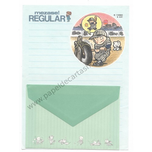 Conjunto de Papel de Carta Antigo Mezase Regular CAZ