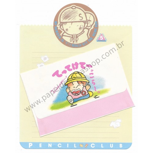 Conjunto de Papel de Carta Antigo (Vintage) Pencil Club SAN-X