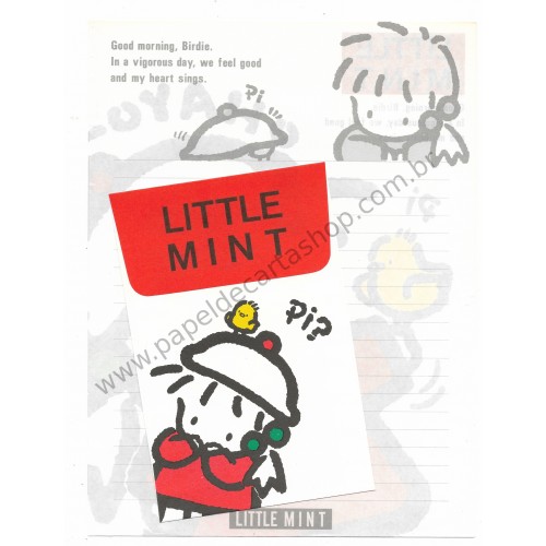 Conjunto de Papel de Carta Antigo (Vintage) Little Mint Yukari