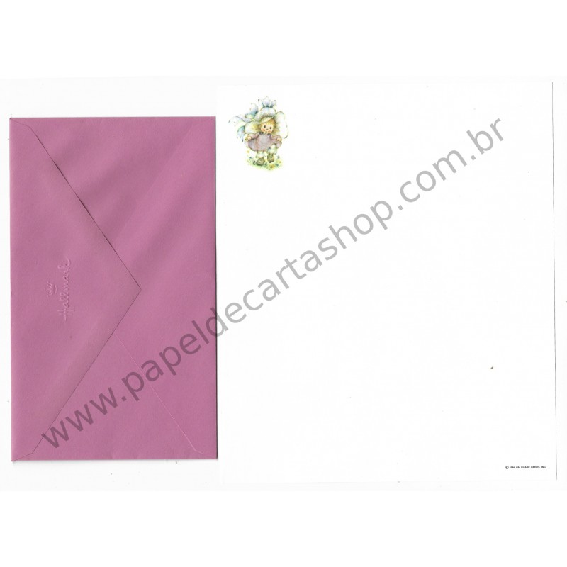 Conjunto de Papel de Carta Antigo Importado Mary Hamilton 07 - Hallmark