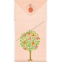 Conjunto de Papel de Carta Antigo Importado Orange Tree