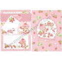 Ano 2017. Conjunto de Papel de Carta Hello Kitty & Moranguinho Sanrio