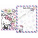 Ano 2014. Kit 2 Conjuntos de Papel de Carta Hello Kitty Little Girl Sanrio