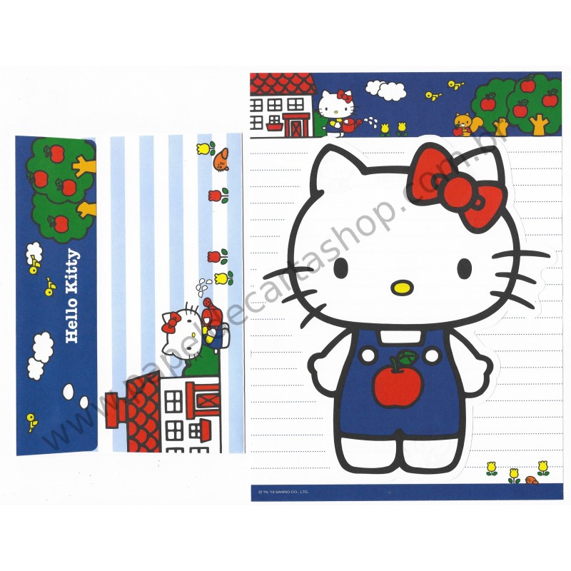 Ano 2013. Kit 2 Conjuntos de Papel de Carta Hello Kitty DC CVM Sanrio