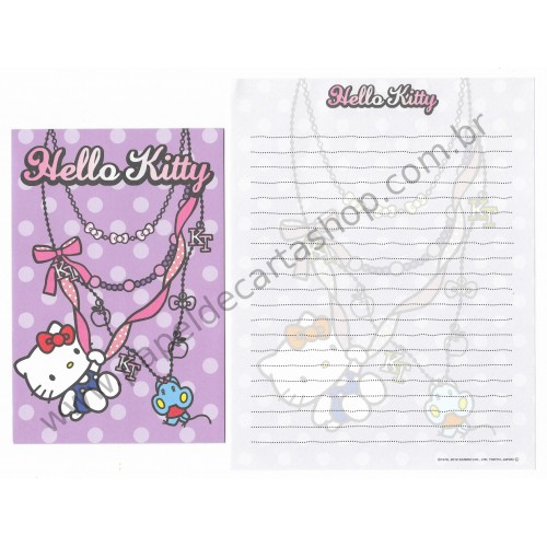 Ano 2012. Kit 2 Conjuntos de Papel de Carta Hello Kitty HK2 Sanrio