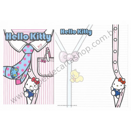 Ano 2012. Kit 2 Conjuntos de Papel de Carta Hello Kitty HK4 Sanrio