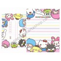 Ano 2014. Conjuntos de Papel de Carta Sanrio Characters 3 Sanrio