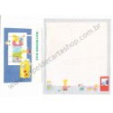 Ano 1979. Conjunto de Papel de Carta Fun Emporium Vintage Sanrio