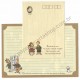 Ano 1991. Conjunto de Papel de Carta The Vaudeville Duo CMA Sanrio