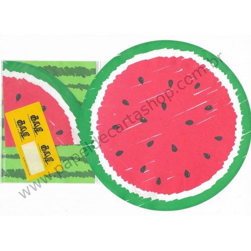 Ano 1993. Conjunto de Papel de Carta Watermelon Vintage Sanrio