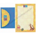 Conjunto de Papel de Carta ANTIGO Personagens Disney Pooh CAM