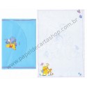 Conjunto de Papel de Carta ANTIGO Personagens Disney Pooh CAZ