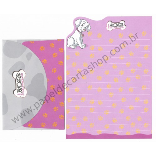 Conjunto de Papel de Carta ANTIGO Personagens Disney 102 Dalmatians