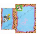 Conjunto de Papel de Carta ANTIGO Personagens Disney Mickey & Minnie Pedra