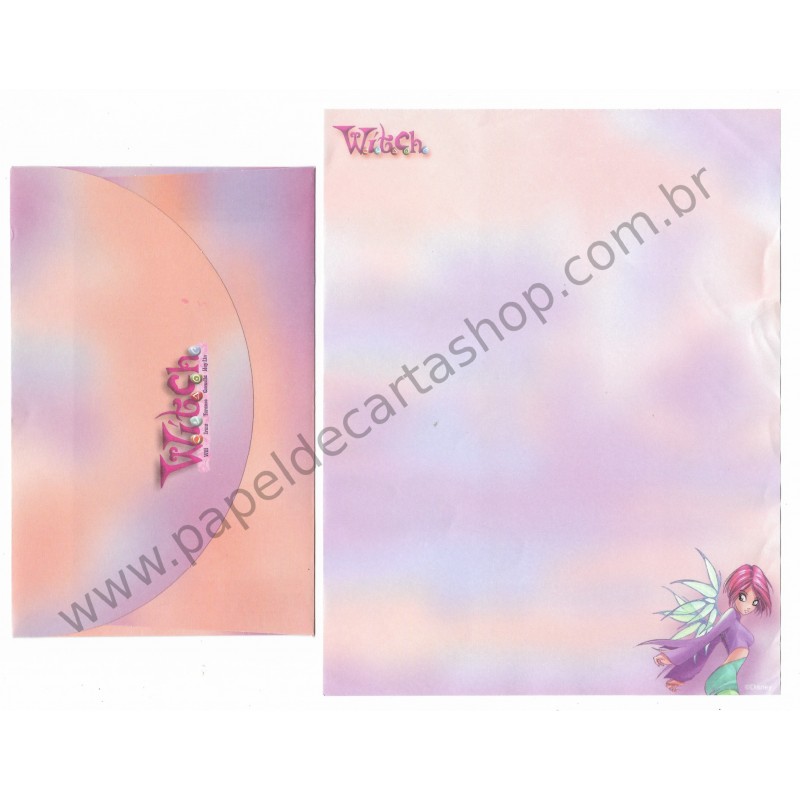 Conjunto de Papel de Carta ANTIGO Personagens Disney Witch