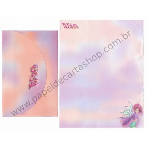 Conjunto de Papel de Carta ANTIGO Personagens Disney Witch