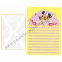 Conjunto de Papel de Carta ANTIGO Personagens Disney Mickey Pintor