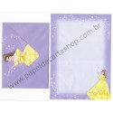 Conjunto de Papel de Carta ANTIGO Personagens Disney Princesas Bella