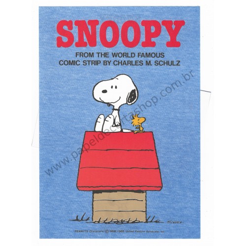 Conjunto de Papel de Carta Snoopy CAZ Antigo (Vintage) Hallmark