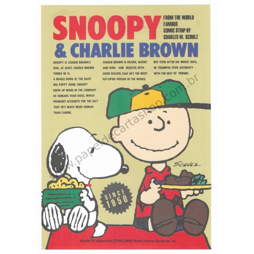 Conjunto de Papel de Carta Snoopy & Charlie Brown CVM Vintage Hallmark