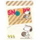 Conjunto de Papel de Carta Snoopy Tennis Antigo (Vintage) Hallmark