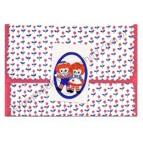 Postalete ANTIGO COM SELINHO Raggedy Ann - Hallmark