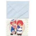 Notelette Antigo Importado Raggedy Ann Flower Hallmark