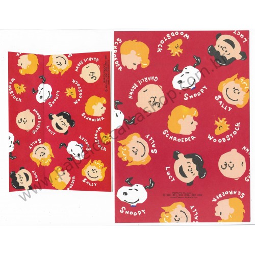 Conjunto de Papel de Carta Antigo Peanuts Snoopy CVM Hallmark