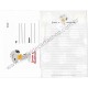 Conjunto de Papel de Carta Antigo Peanuts Snoopy CVM Hallmark