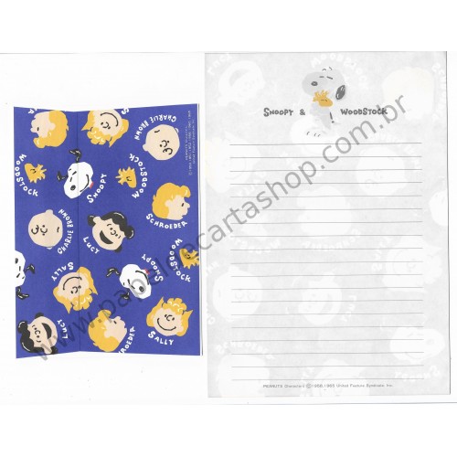 Conjunto de Papel de Carta Antigo Peanuts Snoopy CAZ Hallmark