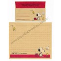 Conjunto de Papel de Carta Snoopy CRAM Antigo Vintage Peanuts