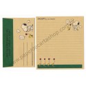 Conjunto de Papel de Carta Snoopy CRAV Antigo Vintage Peanuts