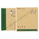 Conjunto de Papel de Carta SNOOPY CRAV Antigo (Vintage) Peanuts