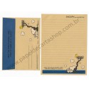 Conjunto de Papel de Carta Snoopy CRAZ Antigo Vintage Peanuts