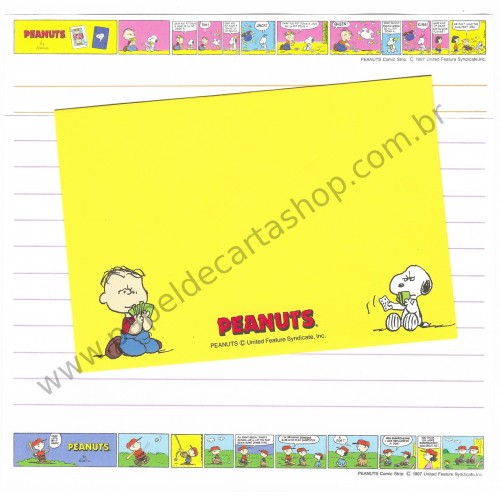 Kit 2 Conjuntos de Papel de Carta Peanuts CAM Antigo (Vintage) Hallmark