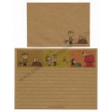 Conjunto de Papel de Carta Snoopy Craft Antigo (Vintage) Peanuts