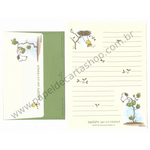 Conjunto de Papel de Carta Snoopy & His Friends Nest Hallmark